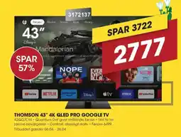 Punkt1 Thomson 43" 4K QLED pro google TV 43QG7C14 tilbud