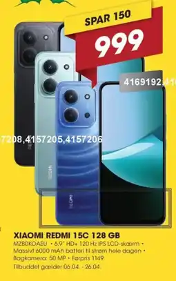 Punkt1 Xiaomi Redmi 15C 128 GB MZBOKOAEU tilbud