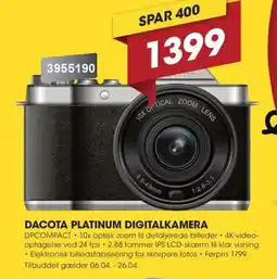 Punkt1 Dacota Platinum digitalkamera DPCOMPACT tilbud