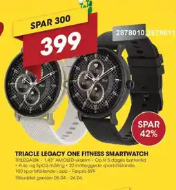 Punkt1 Triacle Legacy One Fitness smartwatch TRILEGA1BK tilbud
