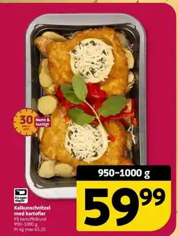 Løvbjerg Kalkunschnitzel med kartofler tilbud