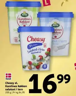 Løvbjerg Cheasy el. Karolines Køkken salatost i tern tilbud