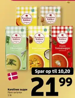 Løvbjerg Karolines suppe tilbud