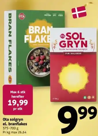 Løvbjerg Ota solgryn el. branflakes tilbud
