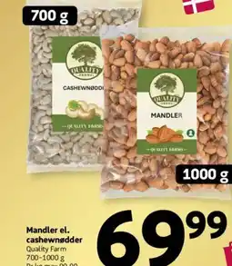 Løvbjerg Mandler el. cashewnødder tilbud