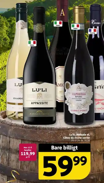 Løvbjerg Lu'li, Amicale el. Côtes du rhône xavier tilbud