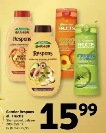 Løvbjerg Garnier Respons el. Fructis tilbud