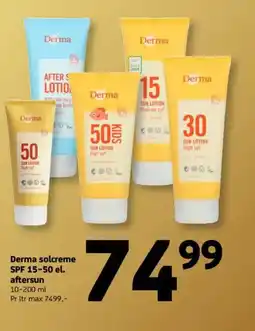 Løvbjerg Derma solcreme SPF 15-50 el. aftersun tilbud
