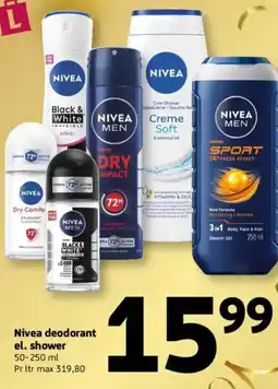 Løvbjerg Nivea deodorant el. shower tilbud