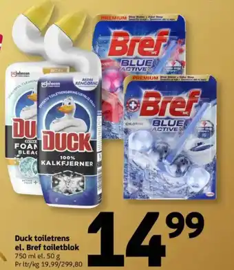Løvbjerg Duck toiletrens el. Bref toiletblok tilbud