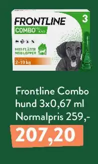 Plantorama Frontline Combo hund 3x0,67 ml tilbud
