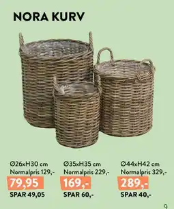 Plantorama NORA KURV tilbud