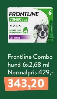 Plantorama Frontline Combo hund tilbud