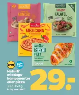 Netto Naturli' middags komponenter eller pizza tilbud