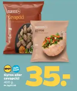 Netto Gyros eller cevapcici tilbud