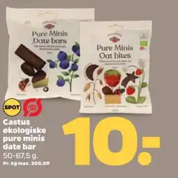 Netto Castus økologiske pure minis date bar tilbud