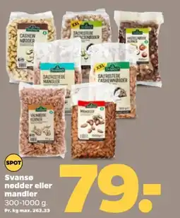 Netto Svansø nødder eller mandler tilbud