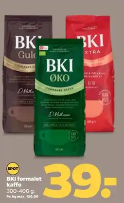 Netto BKI formalet kaffe tilbud
