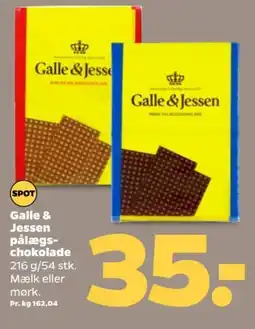 Netto Galle & Jessen pålægschokolade tilbud
