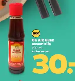 Netto Oh Aik Guan sesam olie tilbud
