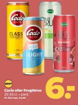 Netto Cocio eller Frugtbrus tilbud