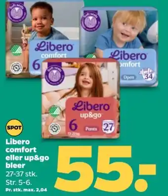 Netto Libero comfort eller up&go bleer tilbud