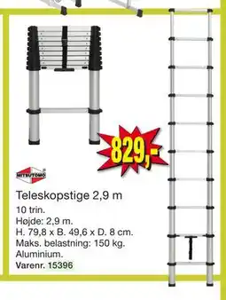 Harald Nyborg Teleskopstige 2,9 m tilbud