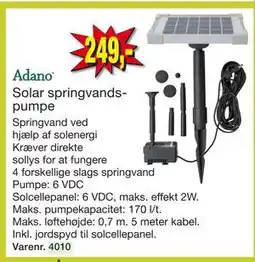 Harald Nyborg Solar springvandspumpe tilbud