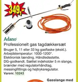 Harald Nyborg Professionelt gas tagdækkersæt tilbud