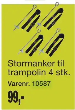 Harald Nyborg Stormanker til trampolin 4 stk tilbud