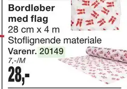 Harald Nyborg Bordløber med flag tilbud