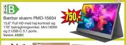 Harald Nyborg Bærbar skærm PMO-15604 tilbud
