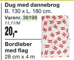 Harald Nyborg Dug med dannebrog tilbud