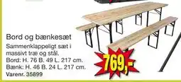 Harald Nyborg Bord og bænkesæt tilbud