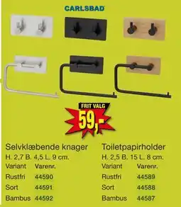 Harald Nyborg Selvklæbende knager tilbud