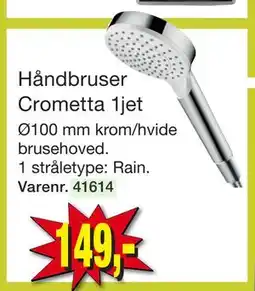 Harald Nyborg Håndbruser Crometta 1jet tilbud