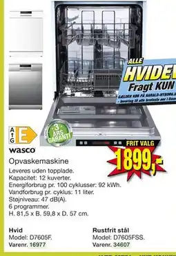 Harald Nyborg Opvaskemaskine tilbud