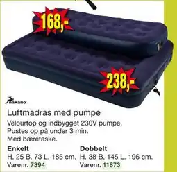 Harald Nyborg Luftmadras med pumpe tilbud