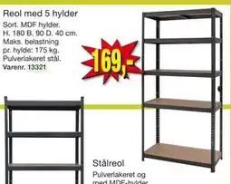 Harald Nyborg Reol med 5 hylder tilbud