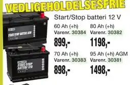 Harald Nyborg Start/Stop batteri 12 V tilbud