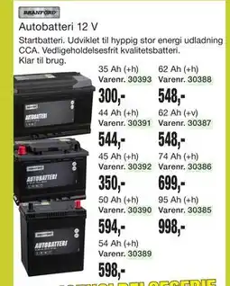 Harald Nyborg Autobatteri 12 V tilbud