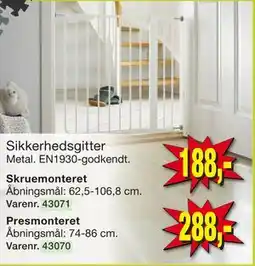 Harald Nyborg Sikkerhedsgitter tilbud