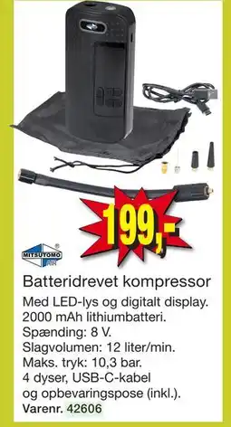 Harald Nyborg Batteridrevet kompressor tilbud