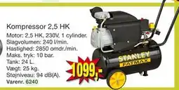 Harald Nyborg Kompressor 2,5 HK tilbud