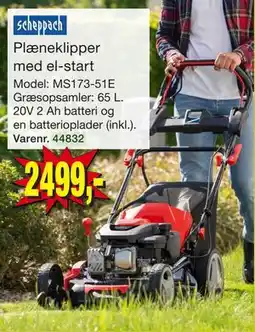 Harald Nyborg Plæneklipper med el-start tilbud