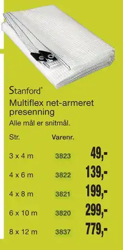Harald Nyborg Multiflex net-armeret presenning tilbud