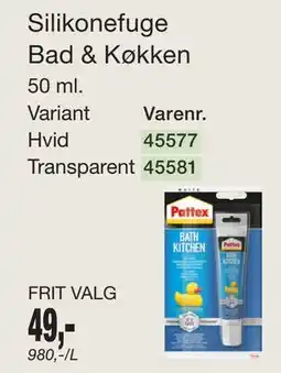 Harald Nyborg Silikonefuge Bad & Køkken tilbud