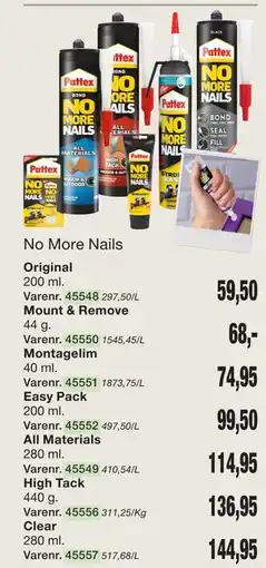 Harald Nyborg No More Nails tilbud