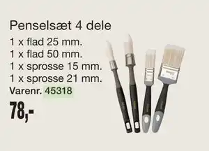 Harald Nyborg Penselsæt 4 dele tilbud