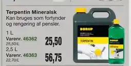 Harald Nyborg Terpentin Mineralsk tilbud